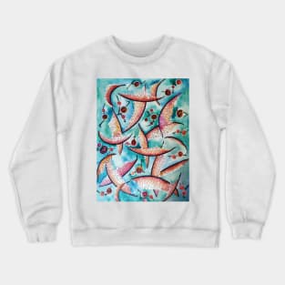 Watercolor Blue Crewneck Sweatshirt